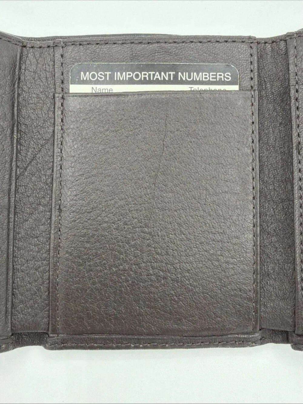 Wilson’s Bi-fold Leather Wallet, Dark Brown